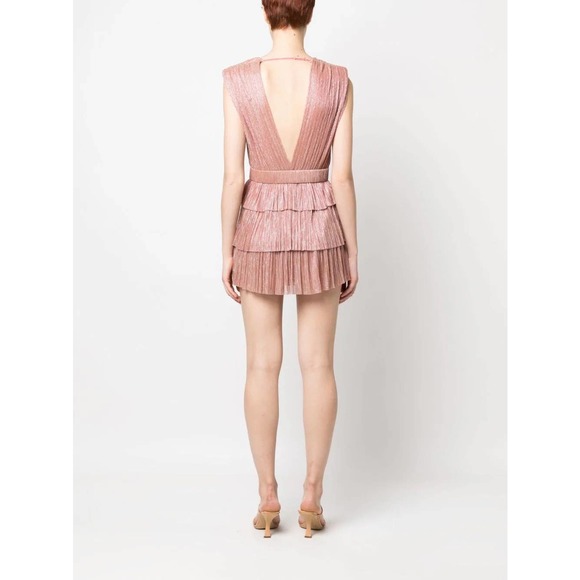 Sabina Musáyev Skylar Mini Dress Pink Lemonade Size M - Picture 3 of 13